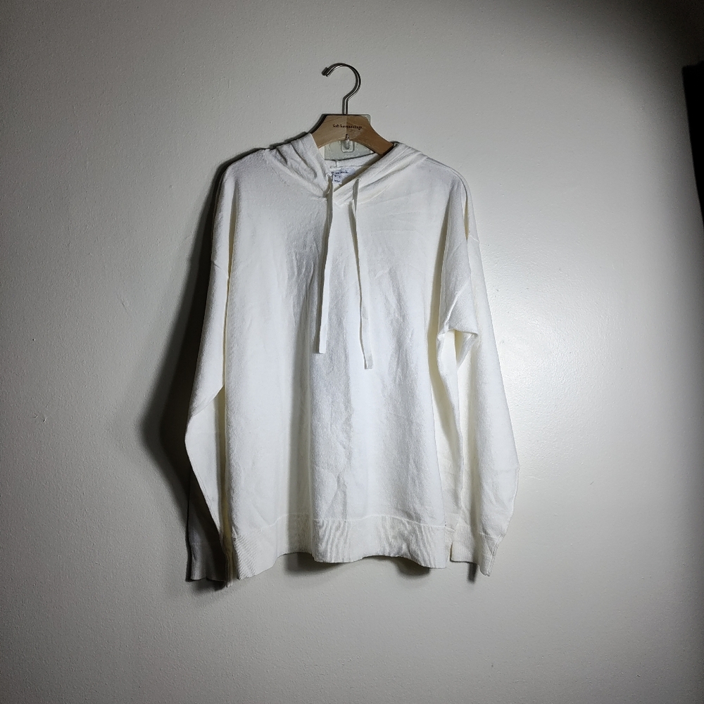 Peace Love World Women's Hoodie Cream Size  Medium Closet Staple staple